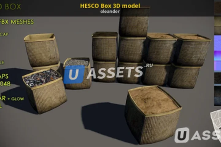 3D Model - Hesco Box