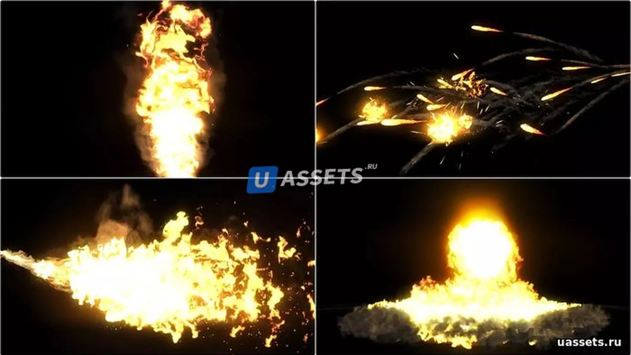 Explosive Realistic VFX Texture Pack