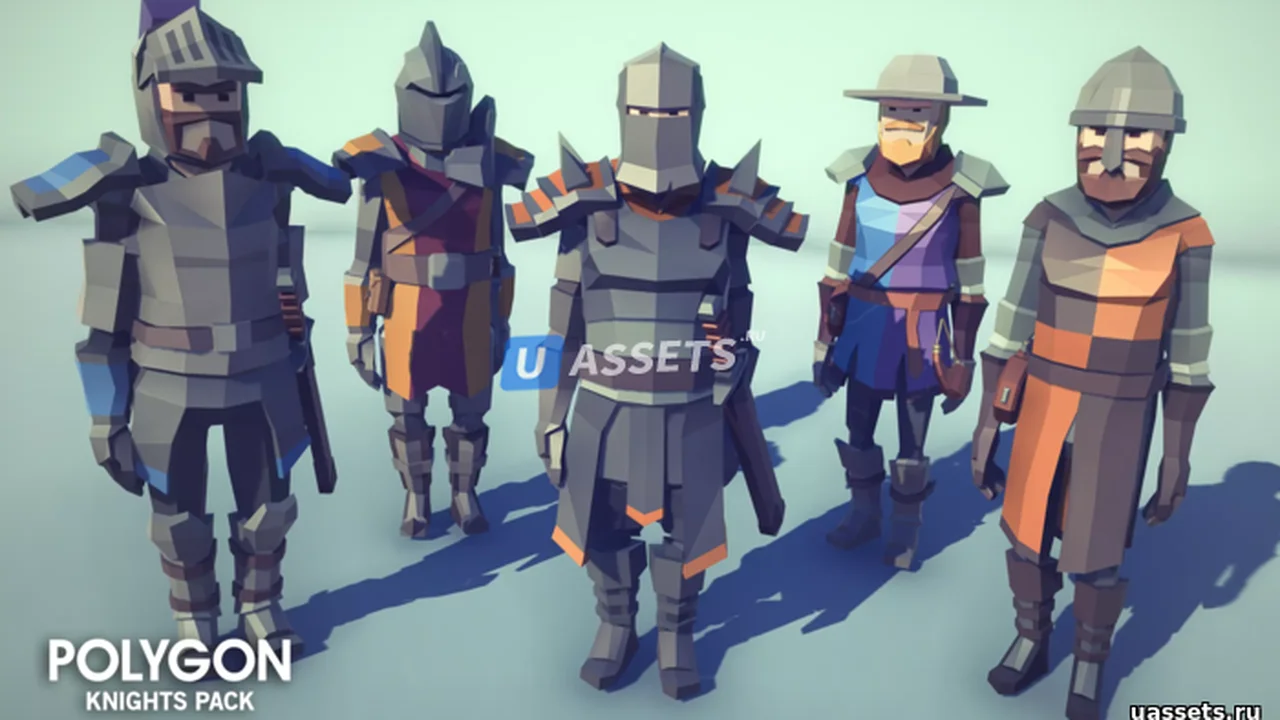 POLYGON Knights - Low Poly 3D Art by Synty
