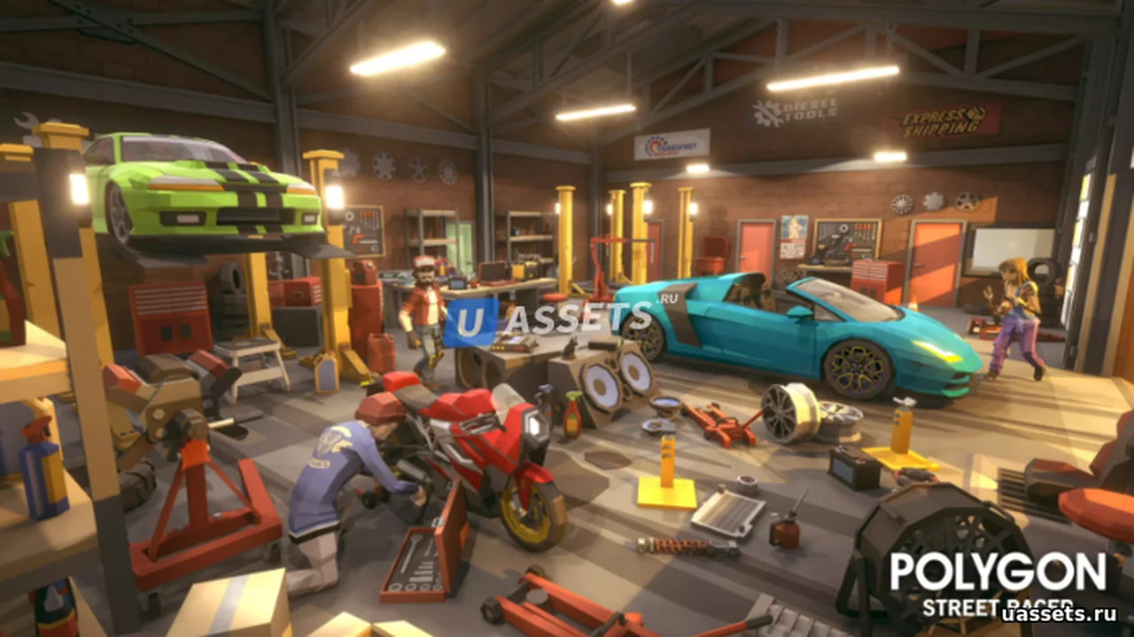 POLYGON - Street Racer - Low Poly 3D Art by Synty