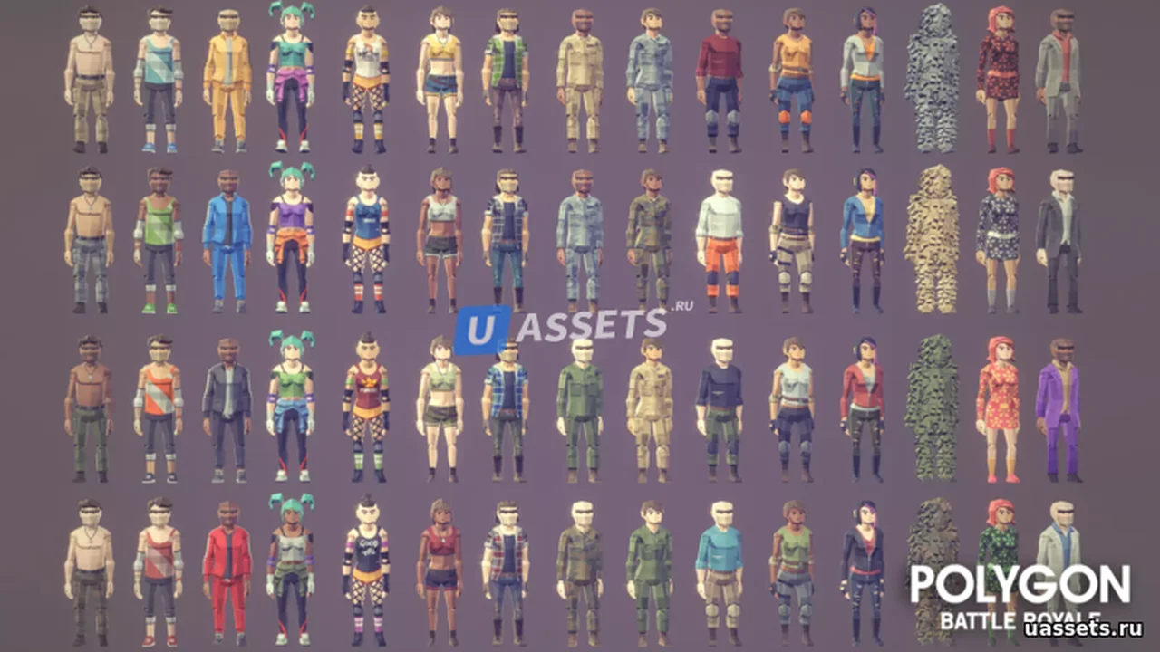 POLYGON Battle Royale - Low Poly 3D Art by Synty