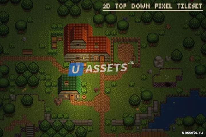 2D Top down pixel tilese