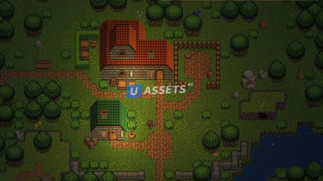 2D Top down pixel tilese