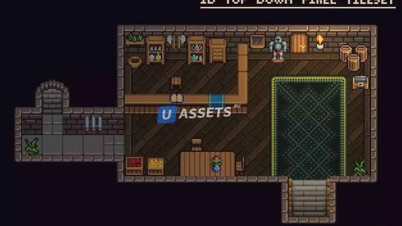 2D Top down pixel tilese