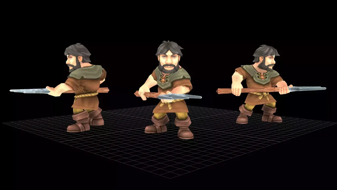 Peasant animated character