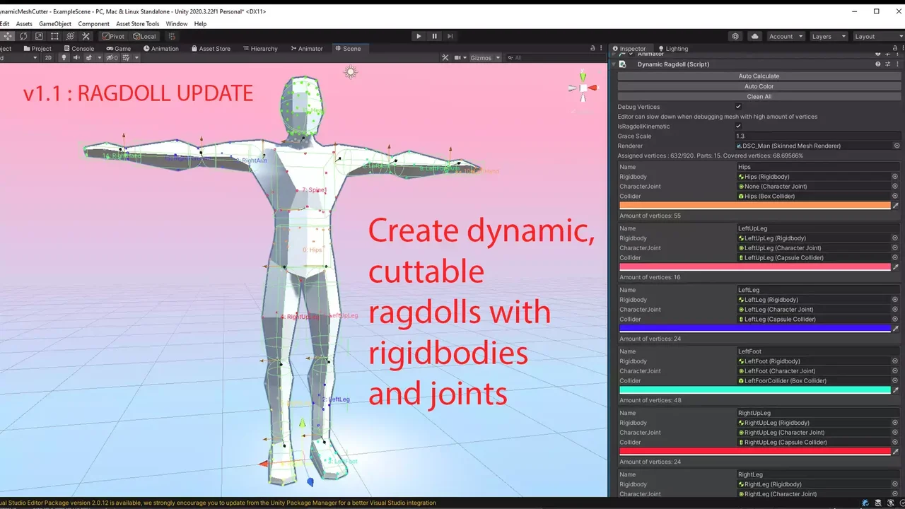 Dynamic Mesh Cutter
