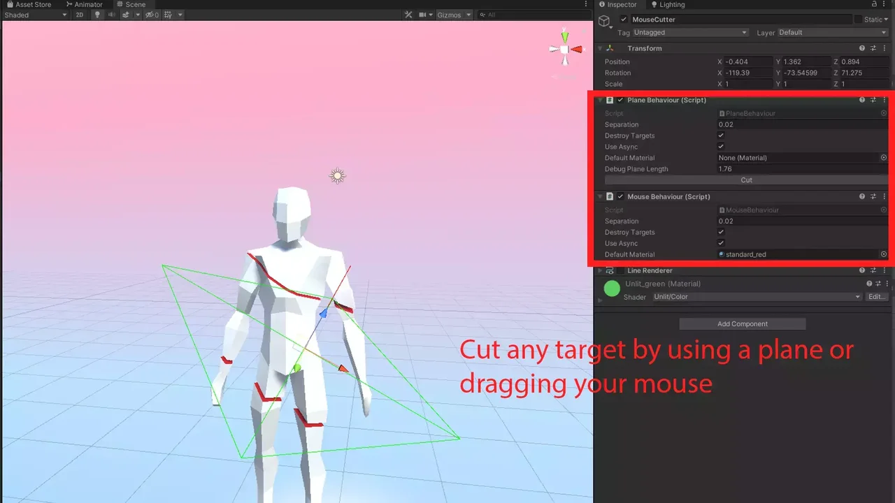 Dynamic Mesh Cutter