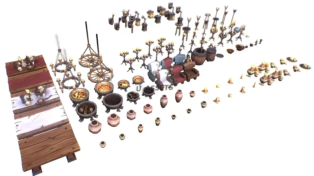 Dungeon Props Pack (100+ Objects)