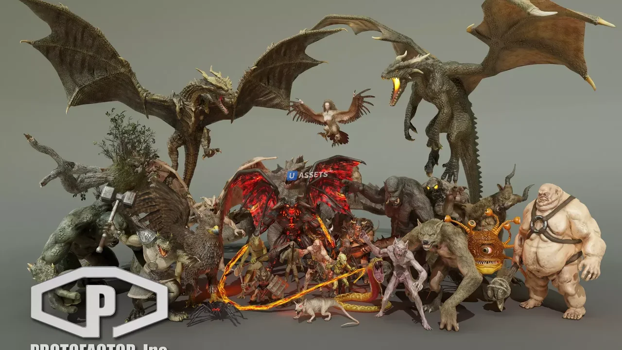 HEROIC FANTASY CREATURES FULL PACK Volume 1