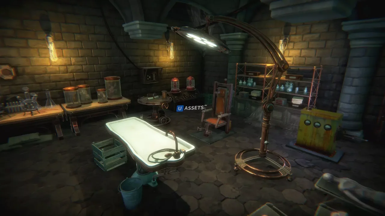 Mad scientist lab props pack