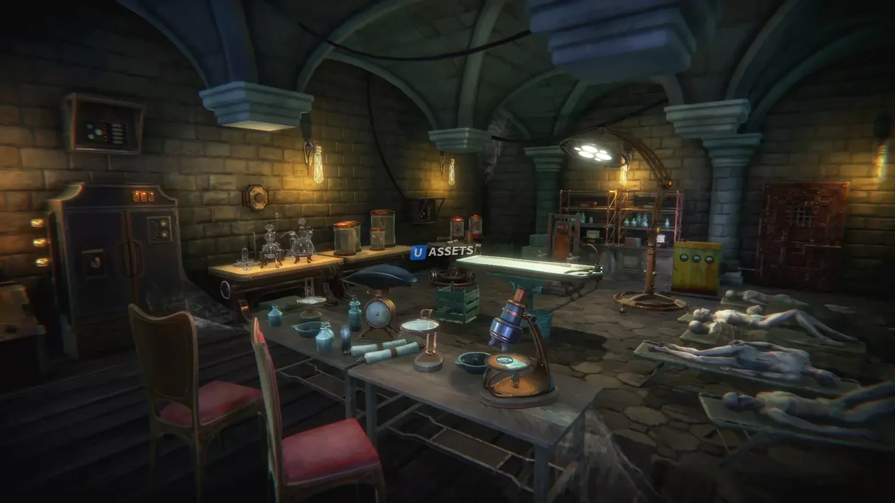 Mad scientist lab props pack