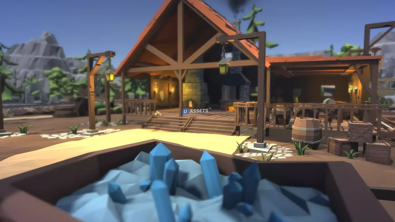 Ultimate Low Poly Mining, Cave & Blacksmith Pack - Ores, Gems, Props, Tools