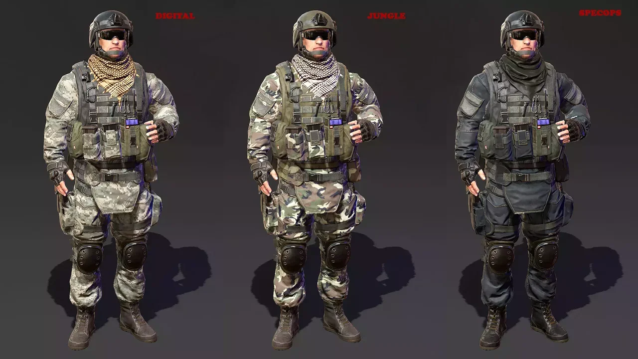 Modern Soldier Camo Pack