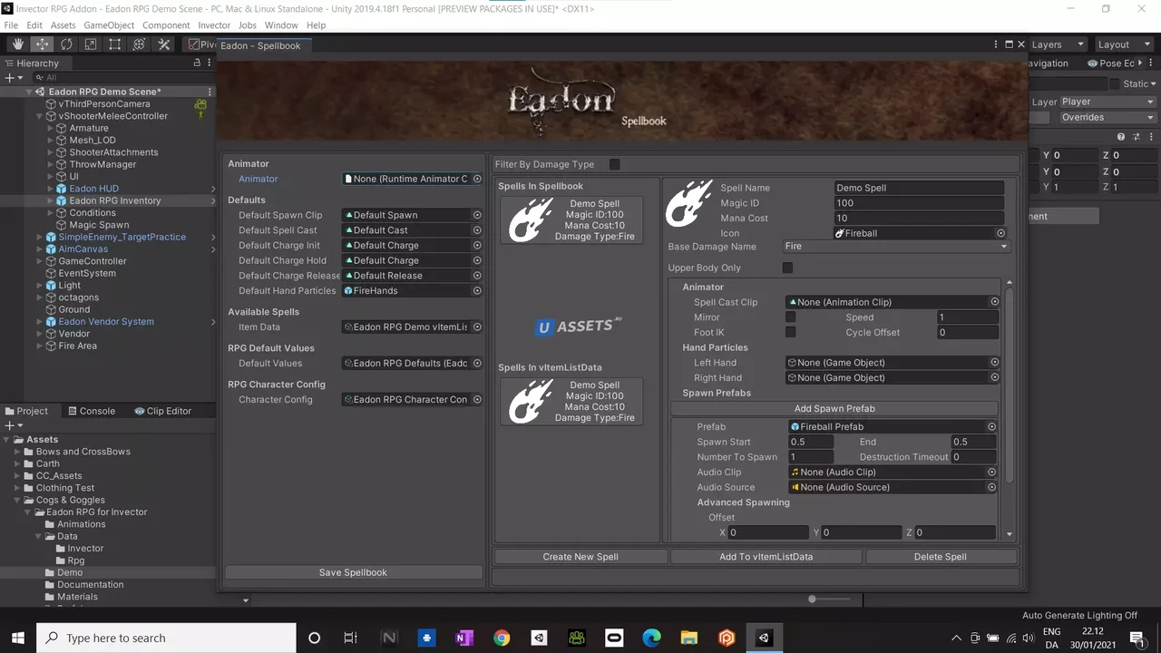 Eadon RPG for Invector