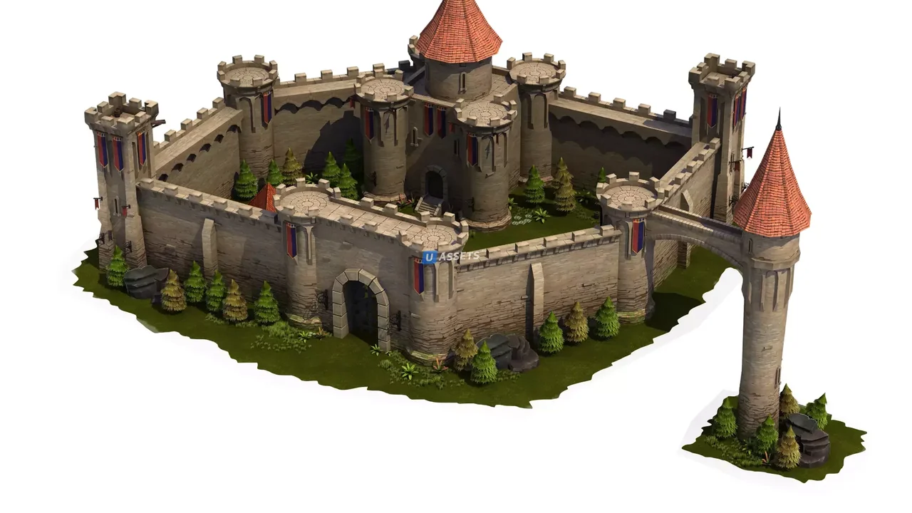 Top-Down Medieval Castle
