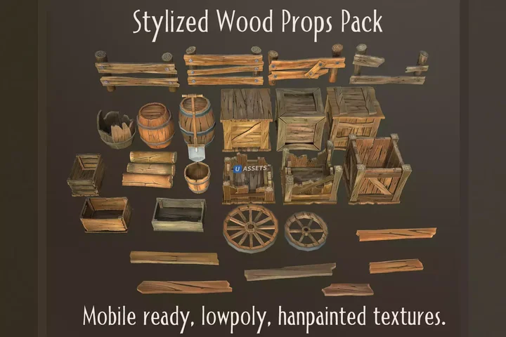 Stylized Wood Props Pack
