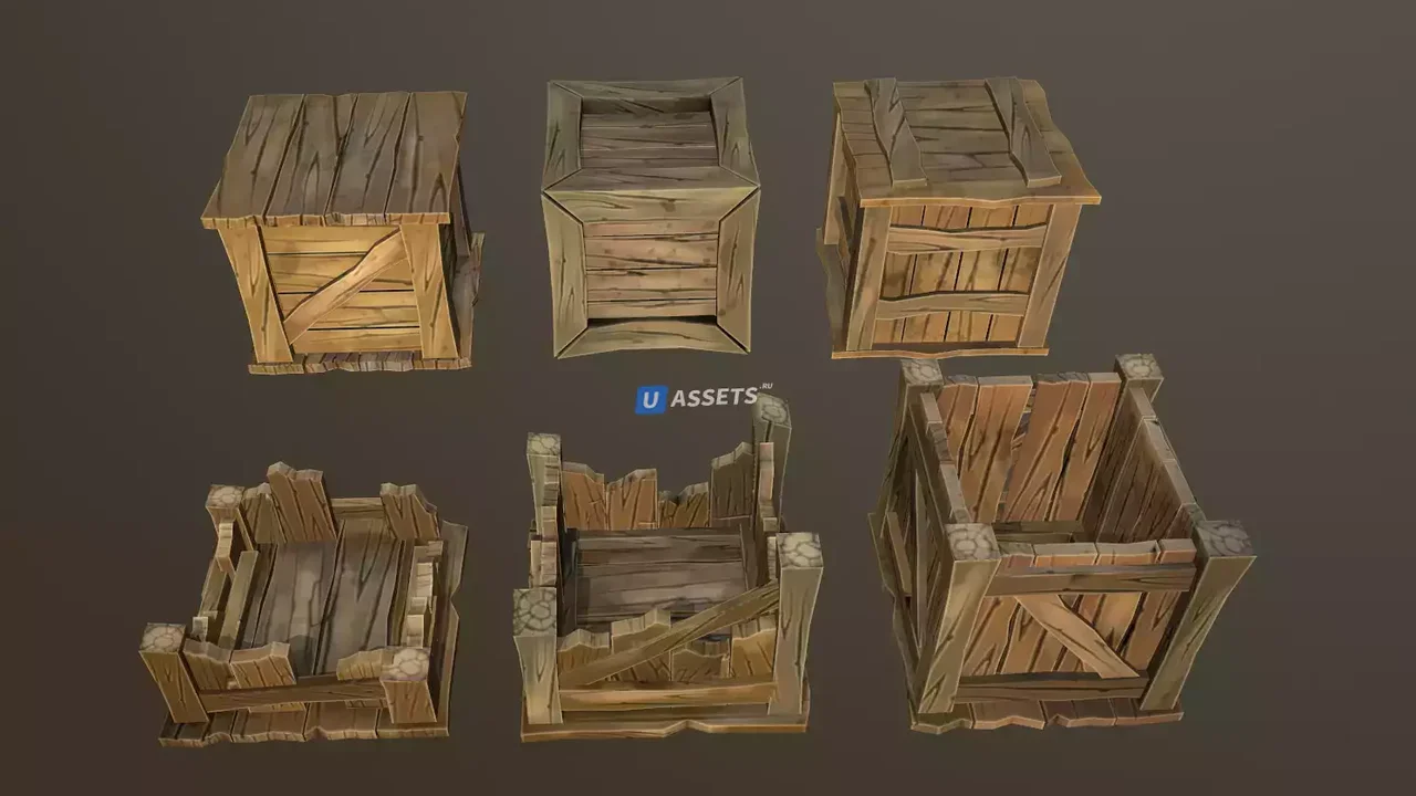 Stylized Wood Props Pack