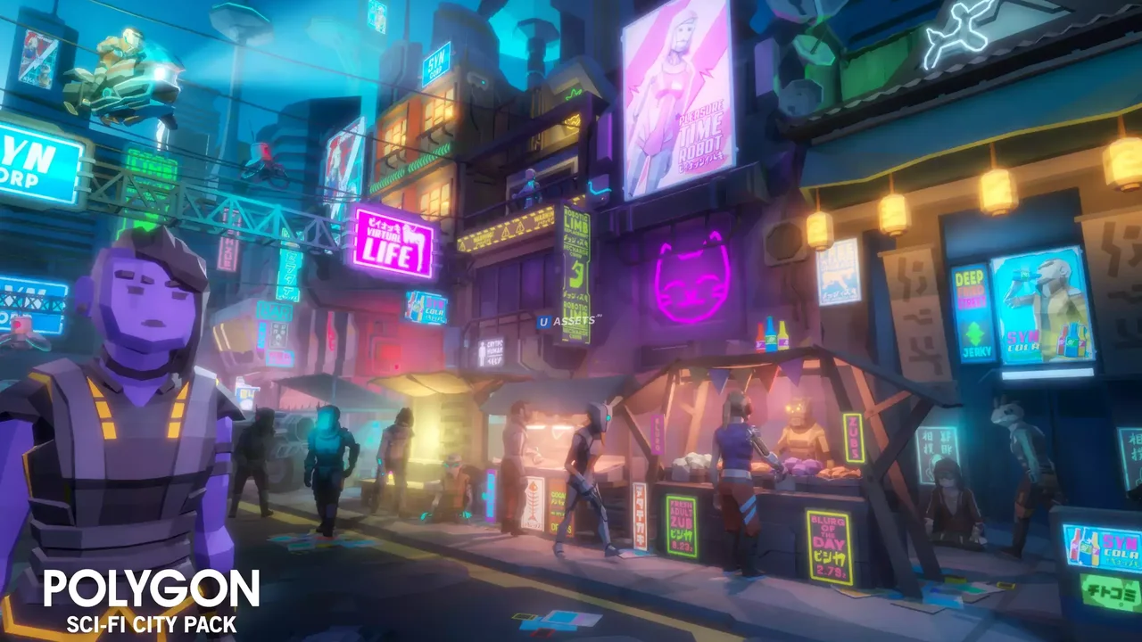 POLYGON Sci-Fi City - Low Poly 3D Art by Synty