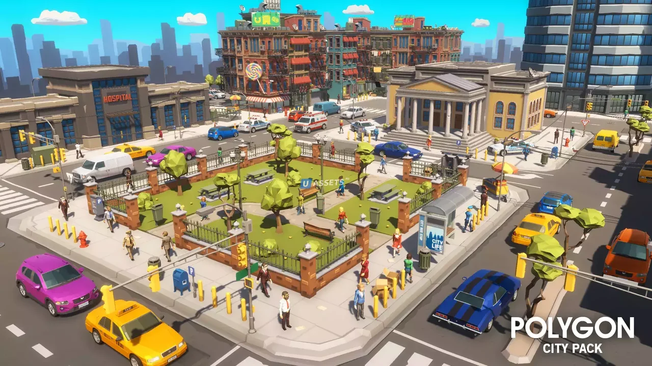 POLYGON City - Low Poly 3D Art by Synty