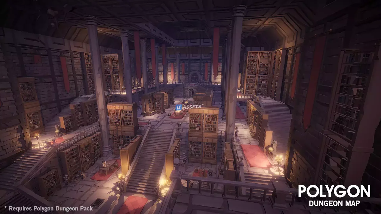 POLYGON Dungeons Map - Low Poly 3D Art by Synty