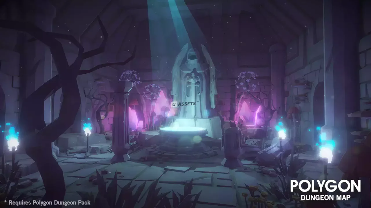 POLYGON Dungeons Map - Low Poly 3D Art by Synty