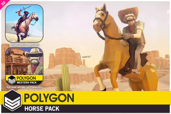 POLYGON Horse - Low Poly 3D Art by Synty