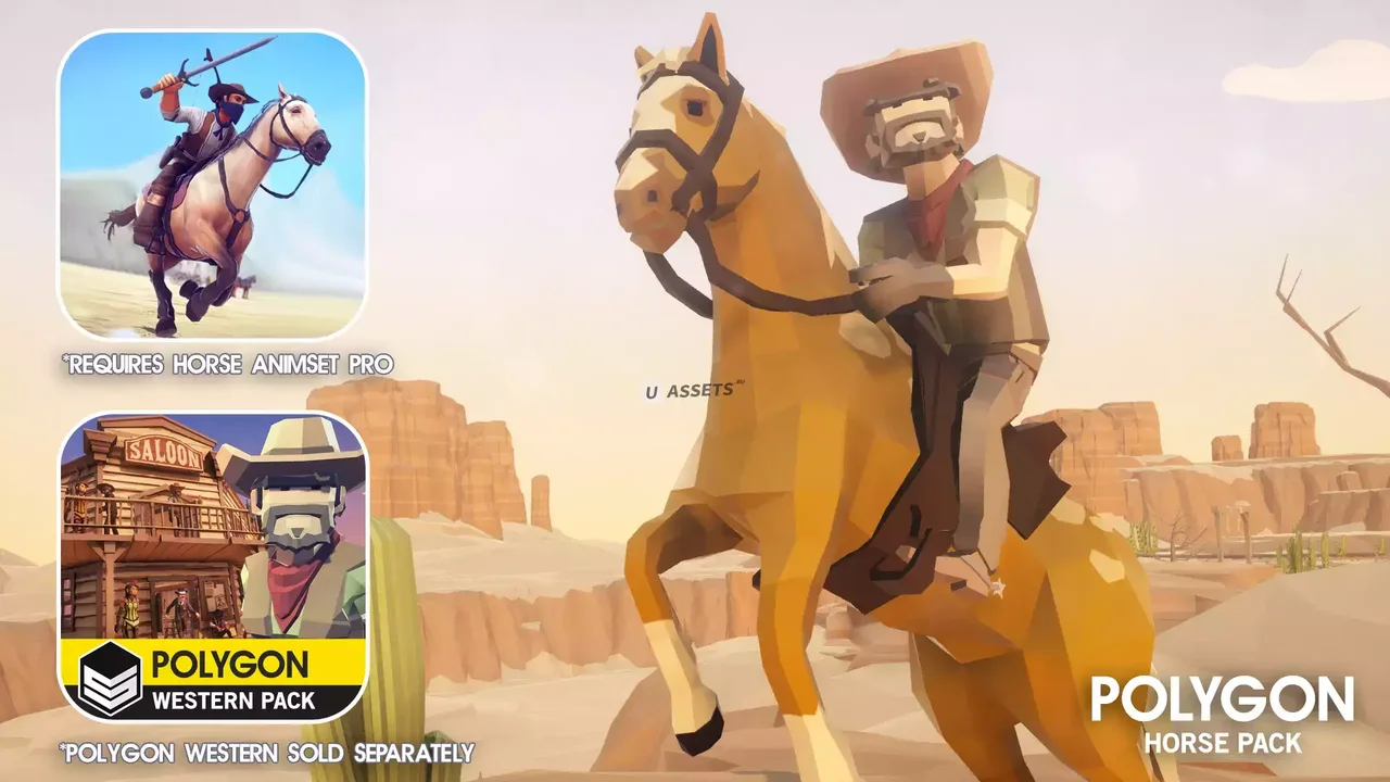 POLYGON Horse - Low Poly 3D Art by Synty
