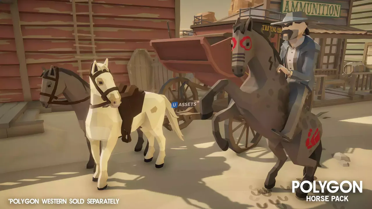 POLYGON Horse - Low Poly 3D Art by Synty