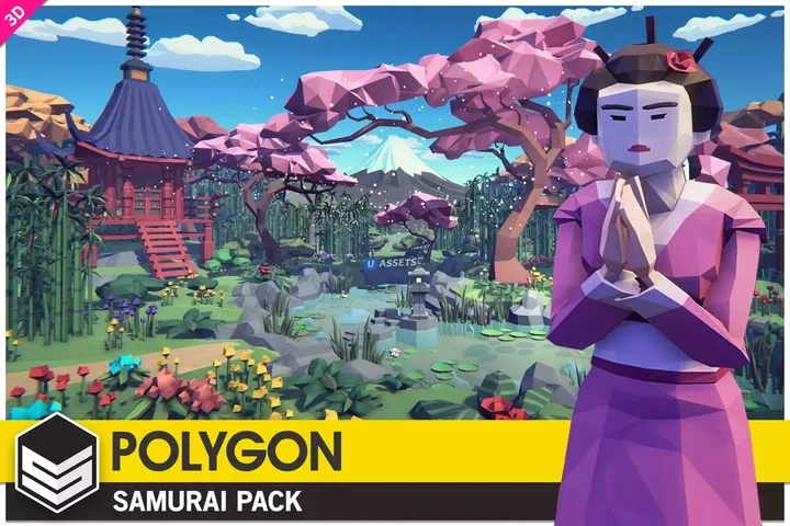 POLYGON Samurai - Low Poly 3D Art by Synty