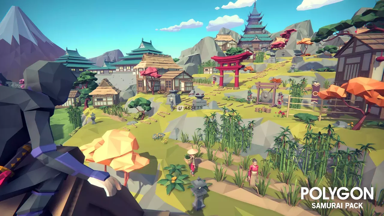POLYGON Samurai - Low Poly 3D Art by Synty
