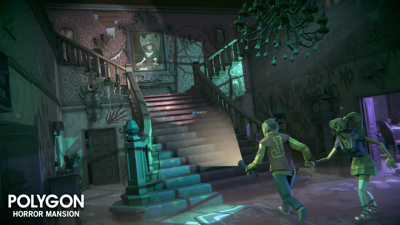 POLYGON Horror Mansion - Low Poly 3D Art by Synty