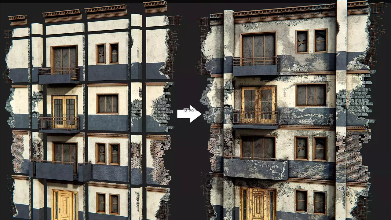 Destroyed Building Kit