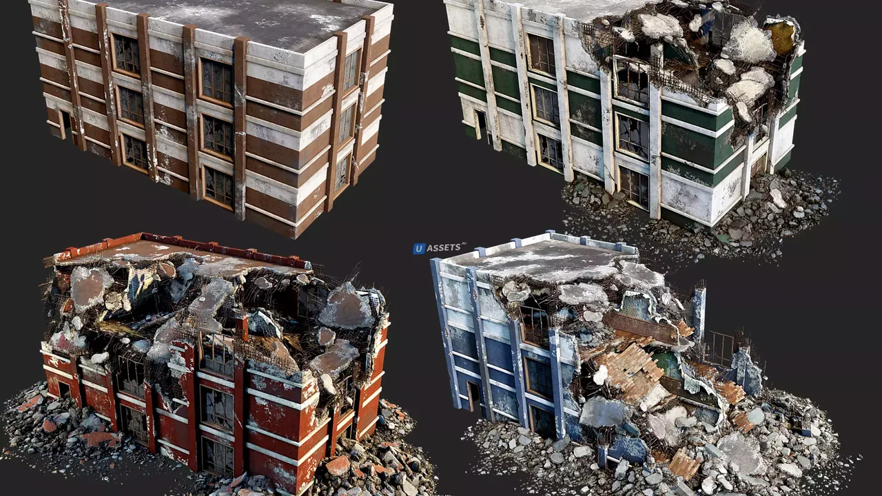 Destroyed Building Kit