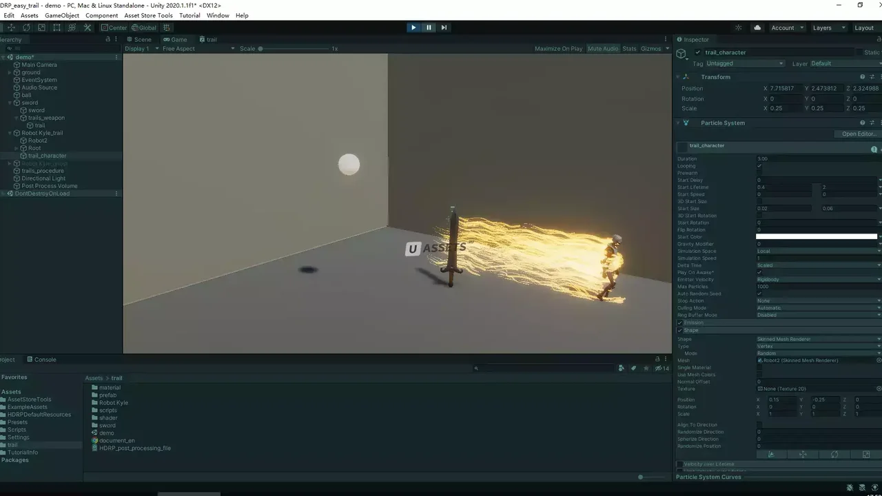 Easy Trail Effect (HDRP)