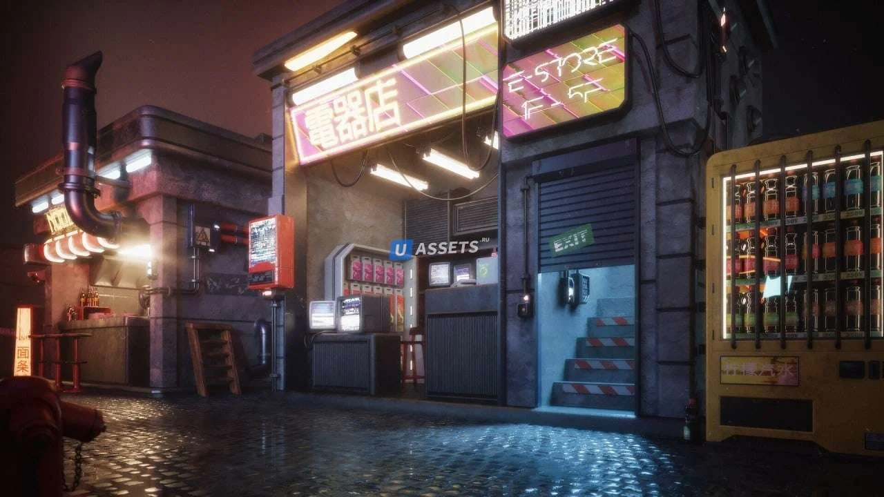 Kitbash3D - Props Cyber Streets (UE + Unity)