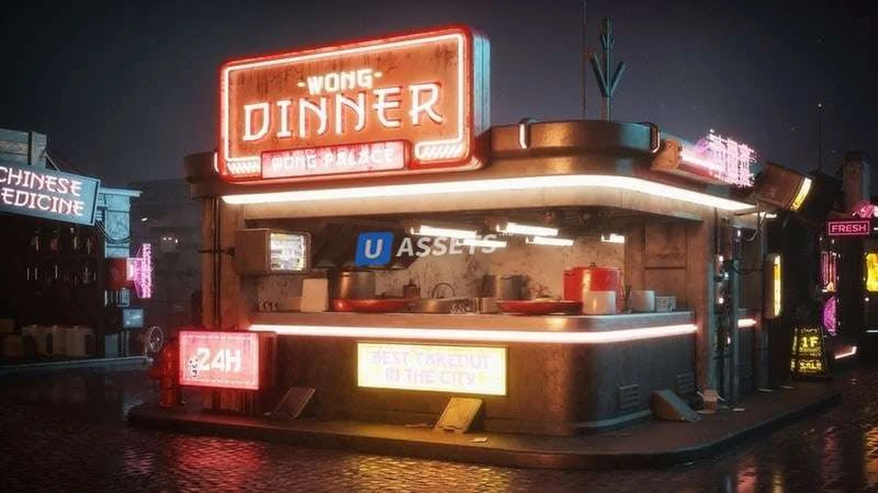 Kitbash3D - Props Cyber Streets (UE + Unity)