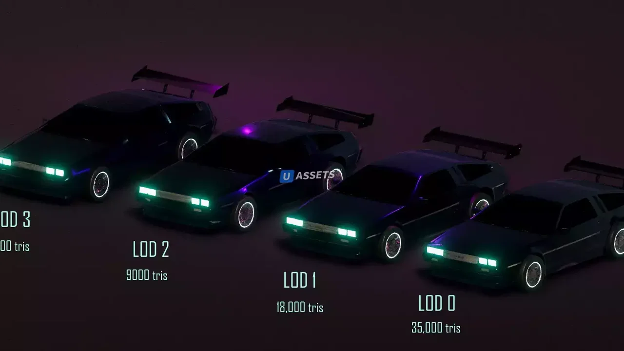 Cyberpunk Sports Car