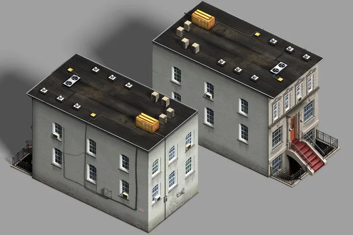 Реалистичный 2D город