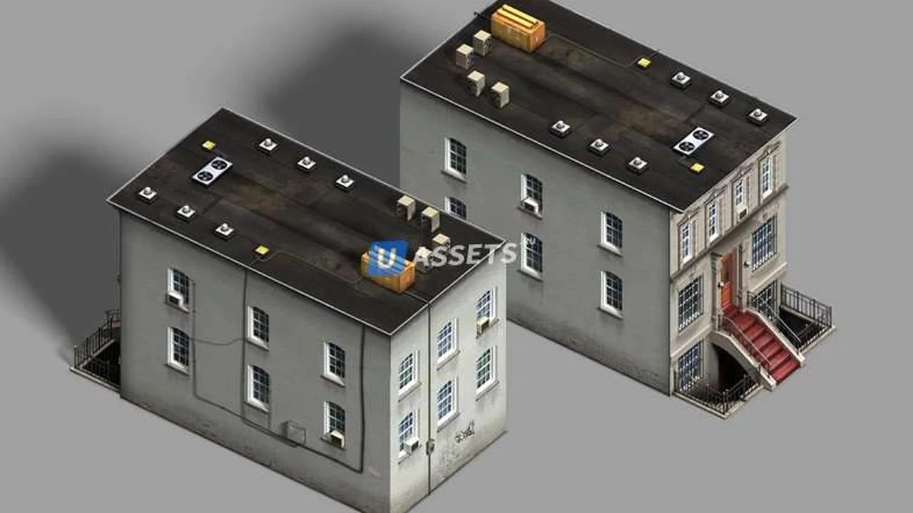 Реалистичный 2D город