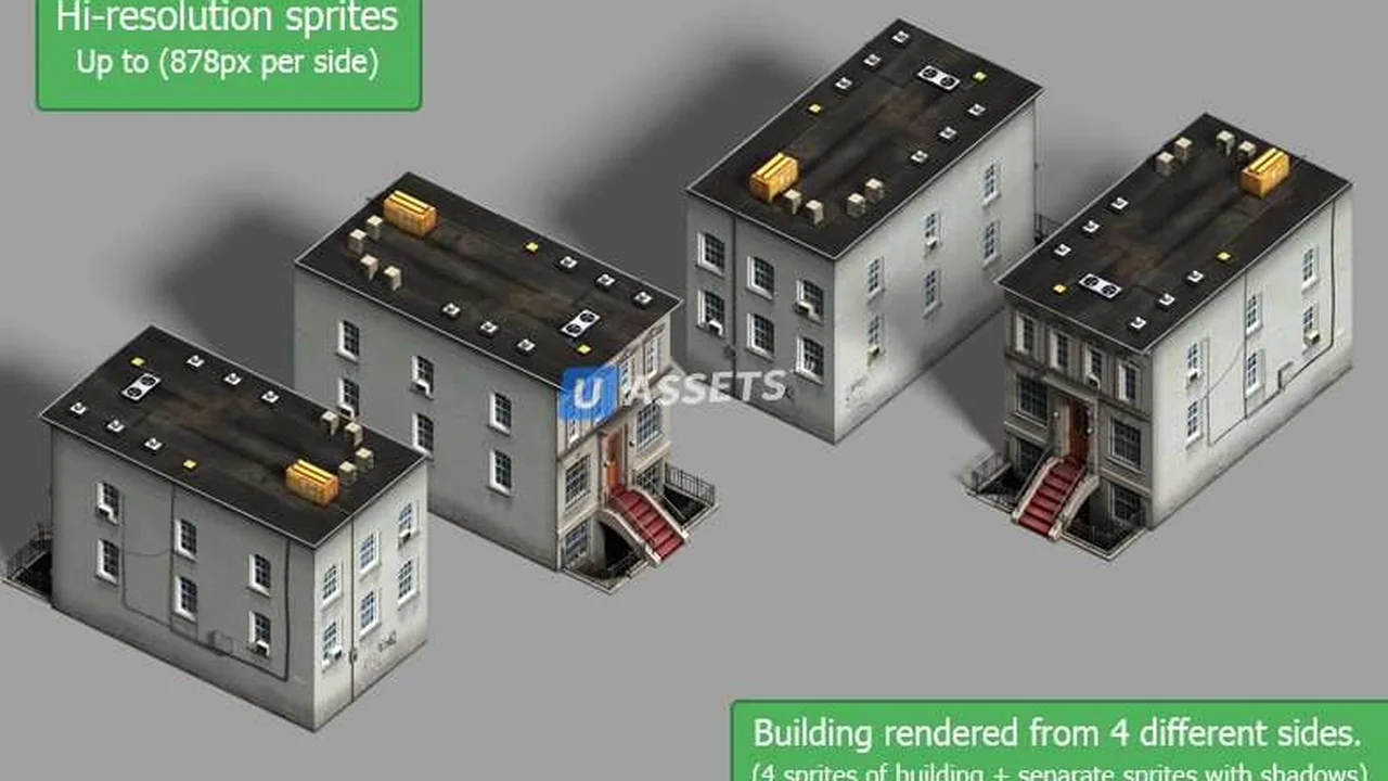 Реалистичный 2D город