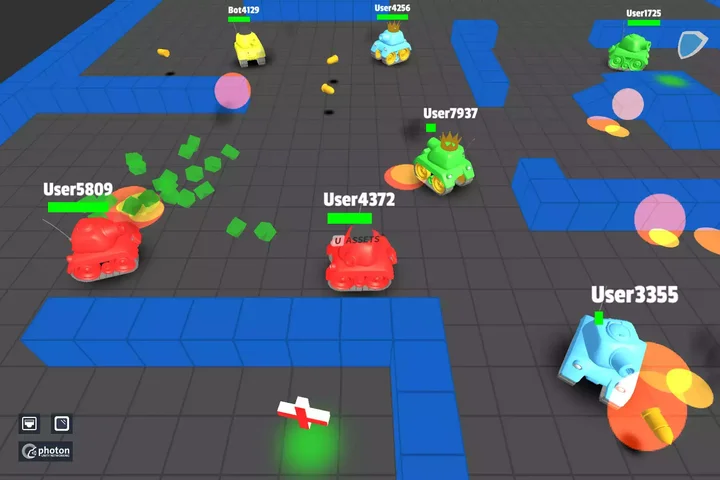 Tanks Multiplayer (MLAPI, Photon, Mirror)