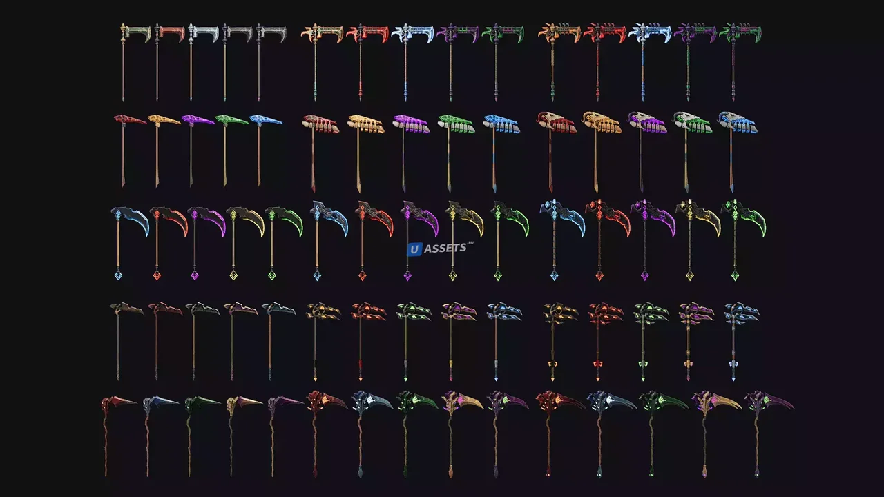 Stylized Scythes - RPG Weapons