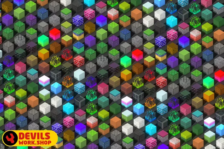 2D PixelArt - Isometric Blocks