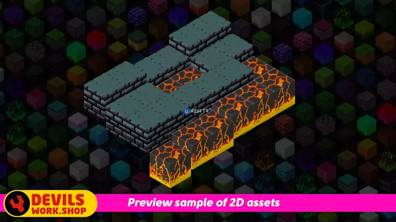 2D PixelArt - Isometric Blocks