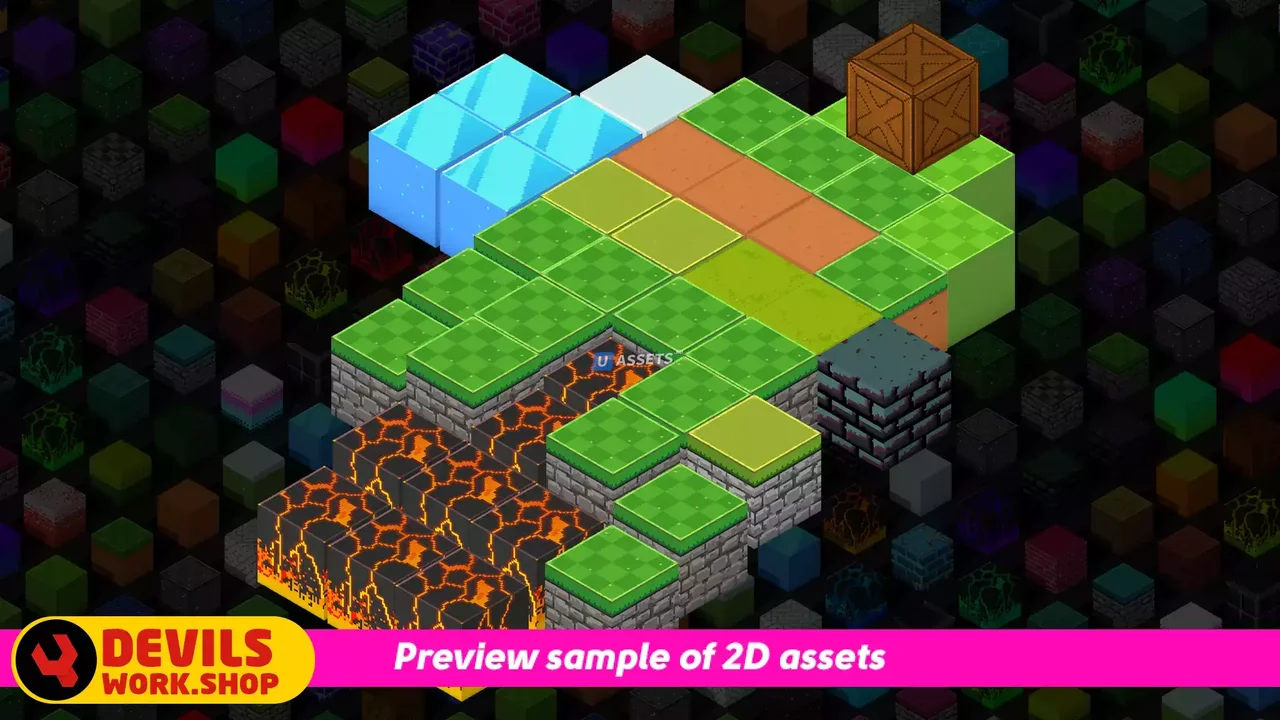 2D PixelArt - Isometric Blocks