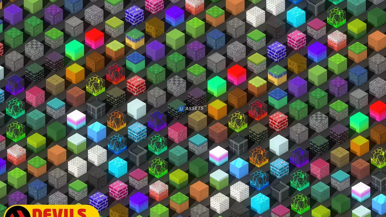 2D PixelArt - Isometric Blocks