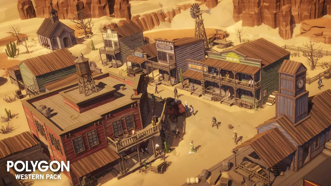POLYGON Western - Low Poly 3D Art by Synty