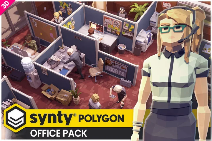 POLYGON Office - Low Poly 3D Art by Synty