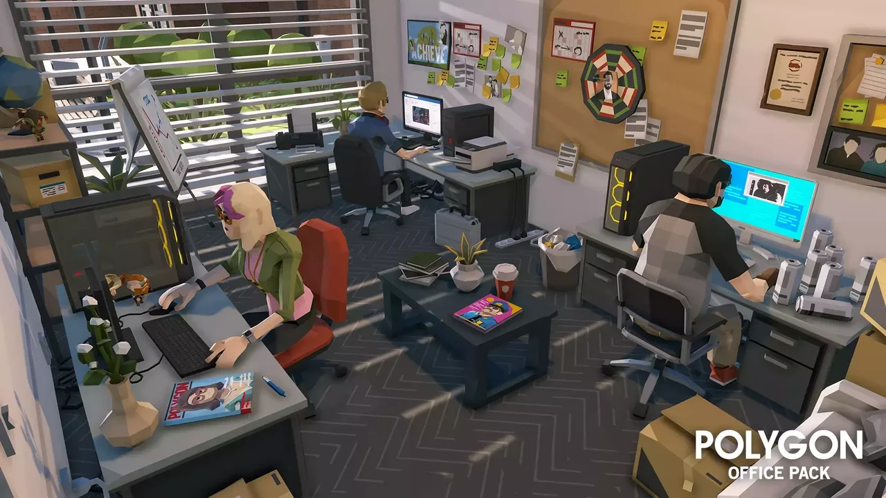 POLYGON Office - Low Poly 3D Art by Synty
