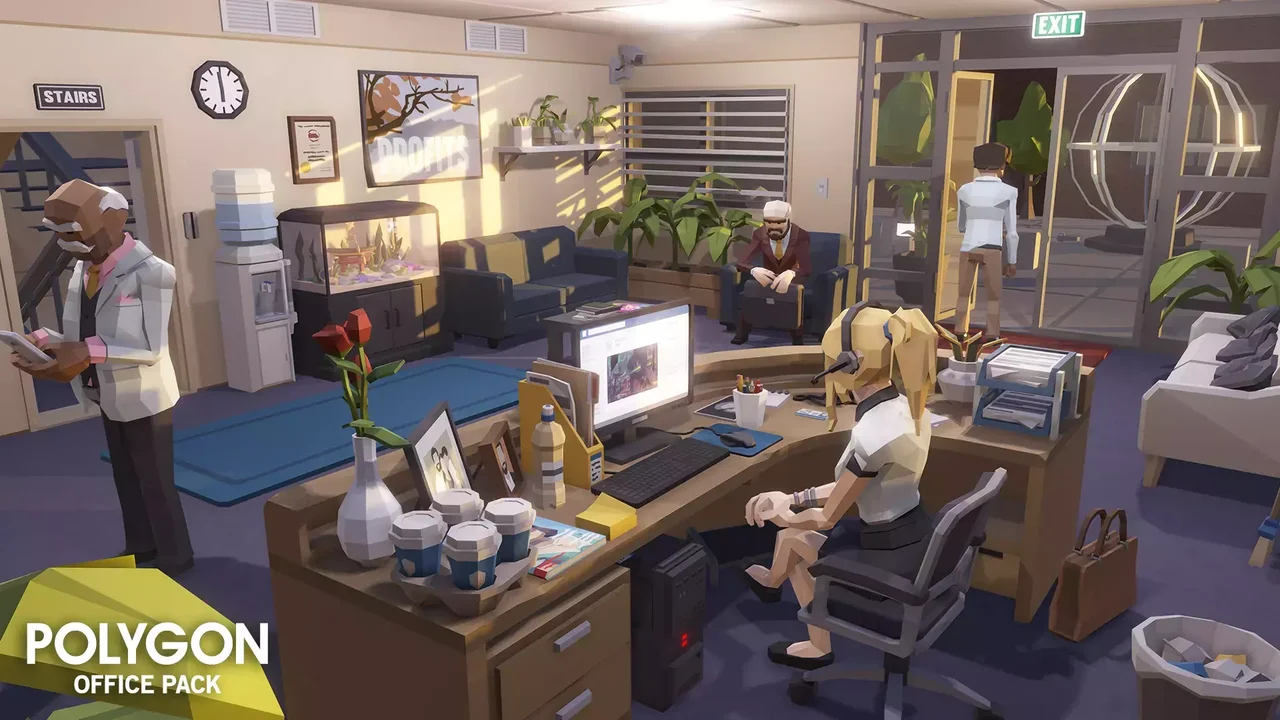 POLYGON Office - Low Poly 3D Art by Synty